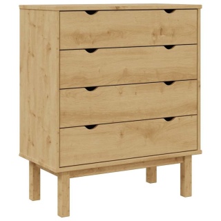  Komoda z szufladami, 76,5x39,5x90 cm, lite drewno sosnowe Lumarko!