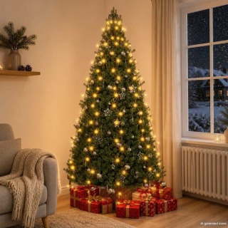  Lampki choinkowe w formie siatki, 210 LED, IP44, 210 cm Lumarko!