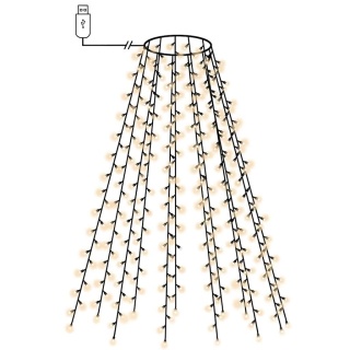  Lampki choinkowe w formie siatki, 210 LED, IP44, 210 cm Lumarko!