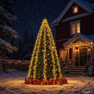  Lampki choinkowe w formie siatki, 300 LED, IP44, 300 cm Lumarko!