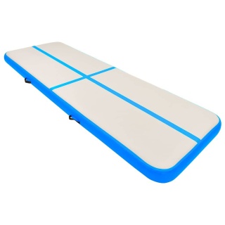  Mata gimnastyczna z pompką, 500x100x15 cm, PVC, niebieska Lumarko!