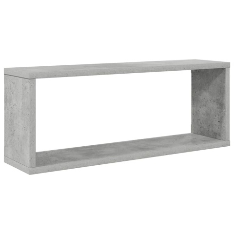  Półki ścienne kostki 4 szt., szarość betonu, 60x15x23 cm, płyta Lumarko!