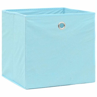  Pudełka, 10 szt., błękitne, 32x32x32 cm, tkanina Lumarko!