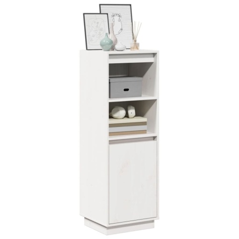  Regał, biały, 37x34x110 cm, lite drewno sosnowe Lumarko!
