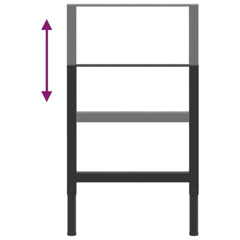  Regulowane ramy stołu roboczego, 2 szt., metal, 55x(69-95,5) cm Lumarko!