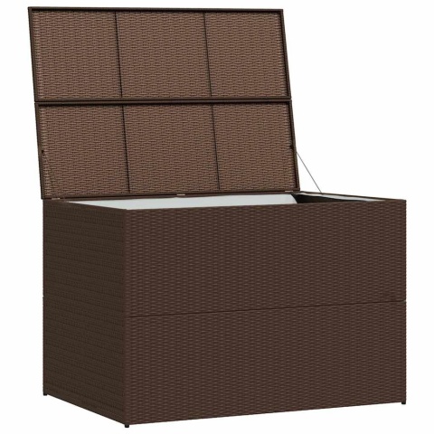  Skrzynia ogrodowa, brązowa, 150 x 100 x 100 cm, rattan PE Lumarko!