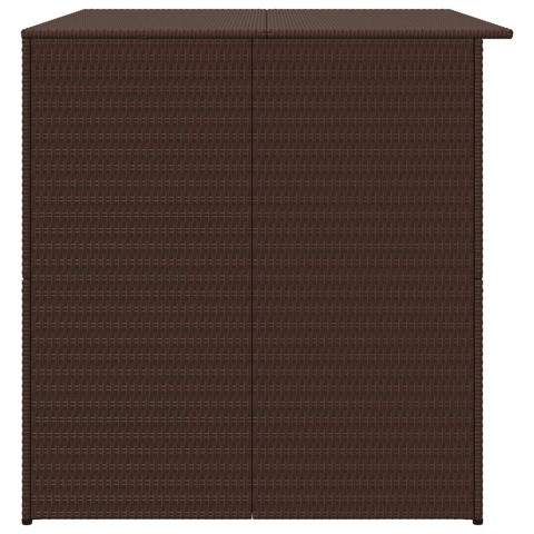  Skrzynia ogrodowa, brązowa, 150 x 100 x 100 cm, rattan PE Lumarko!