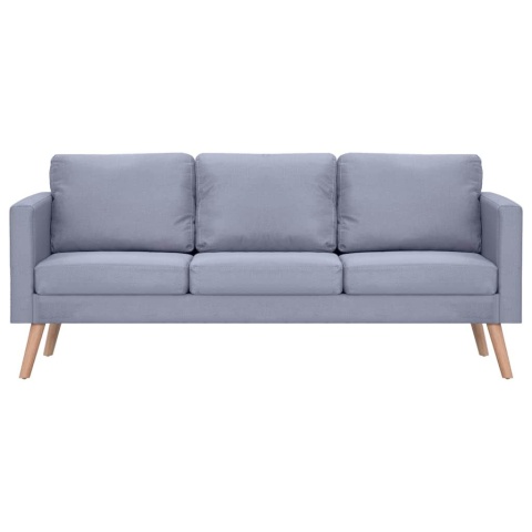  Sofa 3-osobowa, materiałowa, jasnoszara Lumarko!