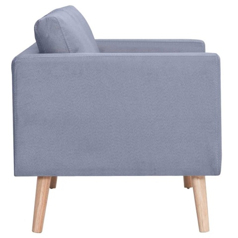  Sofa 3-osobowa, materiałowa, jasnoszara Lumarko!