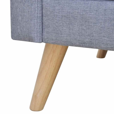  Sofa 3-osobowa, materiałowa, jasnoszara Lumarko!
