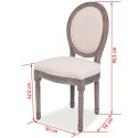  Krzesła stołowe, 2 szt., kremowe, tkanina Lumarko!