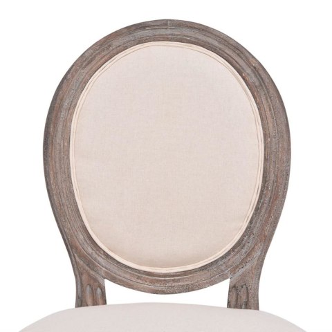  Krzesła stołowe, 4 szt., kremowe, tkanina Lumarko!