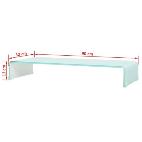 Podstawka pod monitor / telewizor szklana 90x30x13 cm Lumarko!