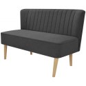  Sofa, 117x55,5x77 cm, ciemnoszara, tkanina Lumarko!