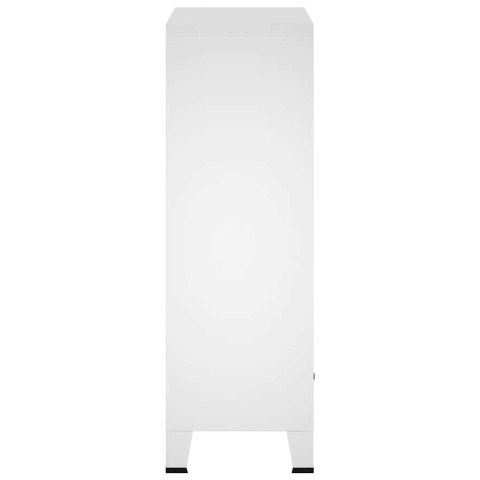  Szafa w stylu industrialnym, biała, 67x35x107 cm, stal Lumarko!