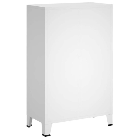  Szafa w stylu industrialnym, biała, 67x35x107 cm, stal Lumarko!