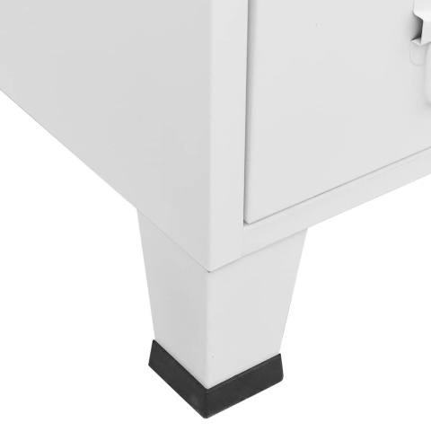  Szafa w stylu industrialnym, biała, 67x35x107 cm, stal Lumarko!