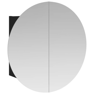  Szafka łazienkowa z lustrem i LED, czarny, 40x40x17,5 cm Lumarko!