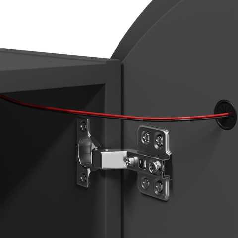  Szafka łazienkowa z lustrem i LED, szary, 40x40x17,5 cm Lumarko!