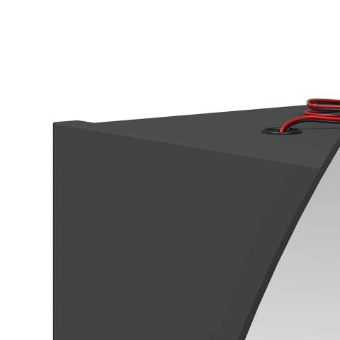  Szafka łazienkowa z lustrem i LED, szary, 40x40x17,5 cm Lumarko!