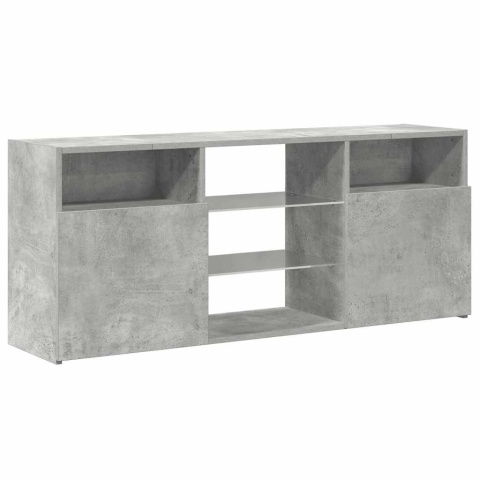  Szafka TV z oświetleniem LED, szarość betonu, 120x30x50 cm Lumarko!