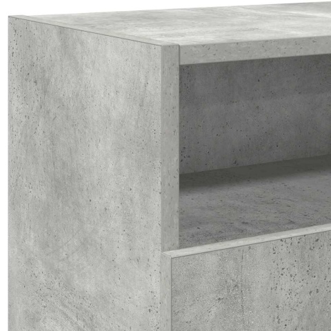  Szafka TV z oświetleniem LED, szarość betonu, 120x30x50 cm Lumarko!
