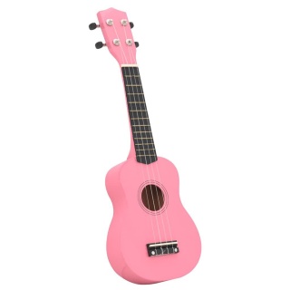  Ukulele sopranowe z pokrowcem, dla dzieci, różowe, 23" Lumarko!