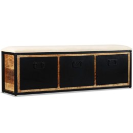 Lumarko Ławka do przechowywania, 3 szuflady, drewno mango, 120x30x40 cm
