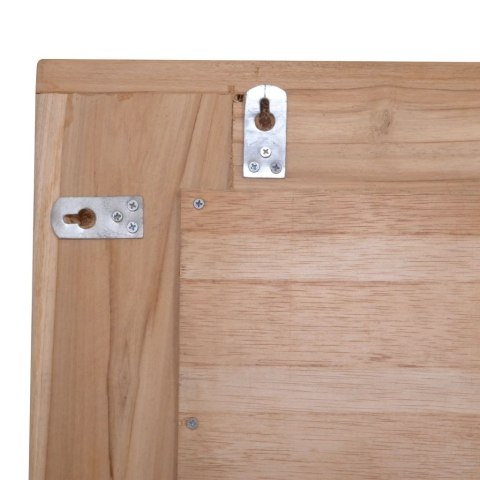  Lustro dekoracyjne, drewno tekowe, 90 x 60 cm, prostokątne Lumarko!