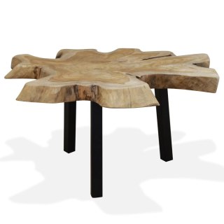  Stolik kawowy z drewna tekowego, 80 x 70 x 38 cm Lumarko!