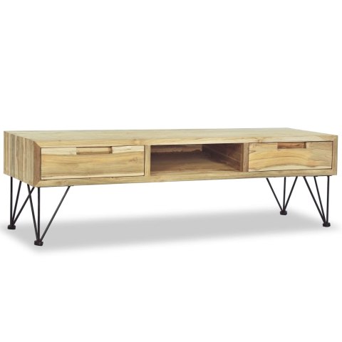  Szafka pod telewizor, 120 x 35 x 35 cm, lite drewno tekowe Lumarko!