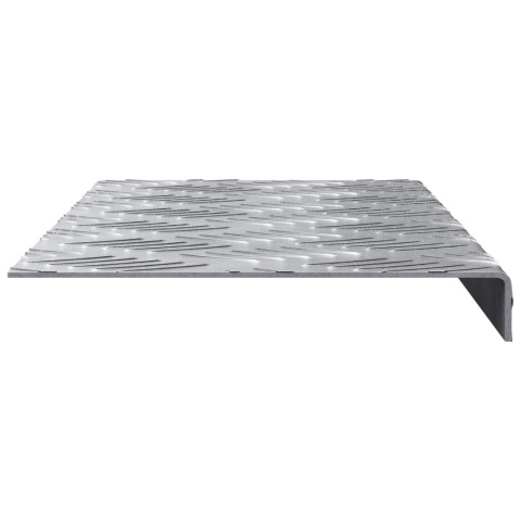 Aluminiowe nakładki na schody 5 szt. Antypoślizgowe 60x18 cm Lumarko!