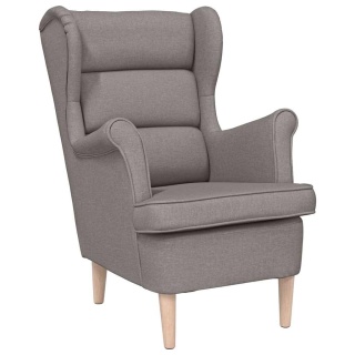  Fotel, kolor taupe, 74x84x100 cm, obity tkaniną Lumarko! Lumarko!