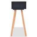  Stolik typu konsola, drewno sosnowe, 80x30x72 cm, czarny Lumarko!