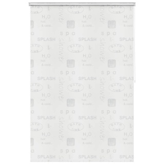 Roleta prysznicowa 140 x 240 cm, z napisami Lumarko!