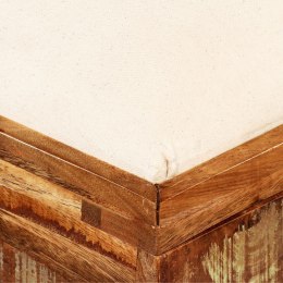  Skrzynia z siedziskiem, lite drewno odzyskane, 80 x 40 x 40 cm Lumarko!
