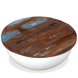  Stolik kawowy z drewna odzyskanego, kształt misy Lumarko!
