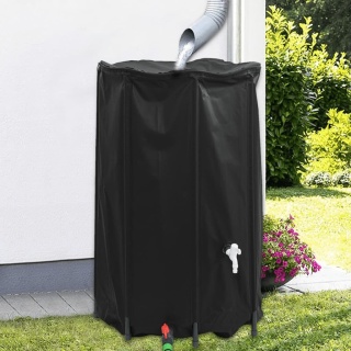 Zbiornik na wodę deszczową, z kranikiem, składany, 500 L, PVC Lumarko!