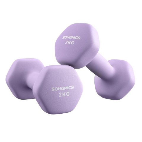 Hantle do ćwiczeń 2 x 2 kg w kolorze königsviolett