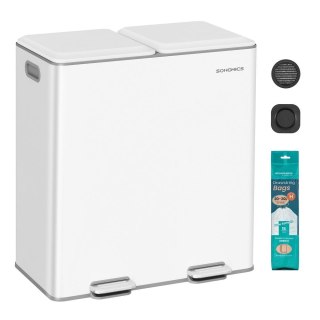 Kosz kuchenny 2 x 30 l Cloud White