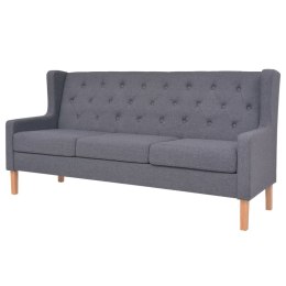  3-osobowa sofa tapicerowana tkaniną, szara Lumarko!