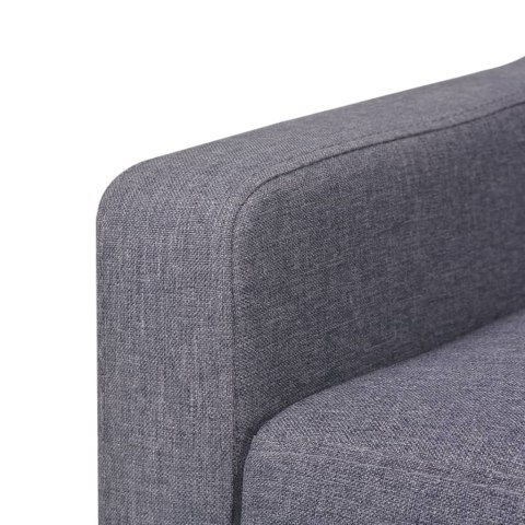  3-osobowa sofa tapicerowana tkaniną, szara Lumarko!