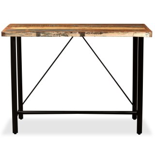  Stolik barowy z litego drewna odzyskanego, 120 x 60 x 107 cm Lumarko!