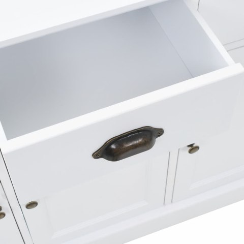  Komoda 3-drzwiowa, MDF i drewno sosnowe, 105 x 35 x 77,5 cm Lumarko!