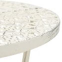  Okrągły stolik bistro, styl vintage, metalowy, 40x70 cm, biały Lumarko!