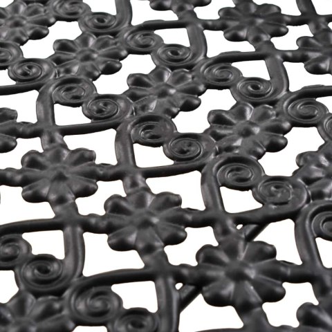  Składany stolik w stylu vintage, metalowy, 58x35x72, czarny Lumarko!