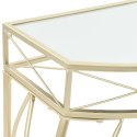  Stolik boczny w stylu francuskim, metalowy, 82x39x76 cm, złoty Lumarko!