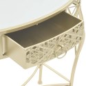  Stolik boczny w stylu francuskim, metalowy, 82x39x76 cm, złoty Lumarko!