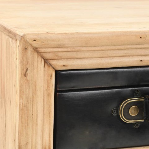  Stolik nocny, lite drewno jodłowe, 43 x 38 x 50 cm Lumarko!