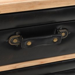  Szafka z szufladami, lite drewno jodłowe, 80 x 36 x 75 cm Lumarko!